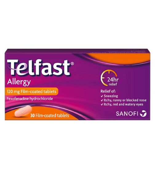 Telfast allergy 120mg 30 tablets