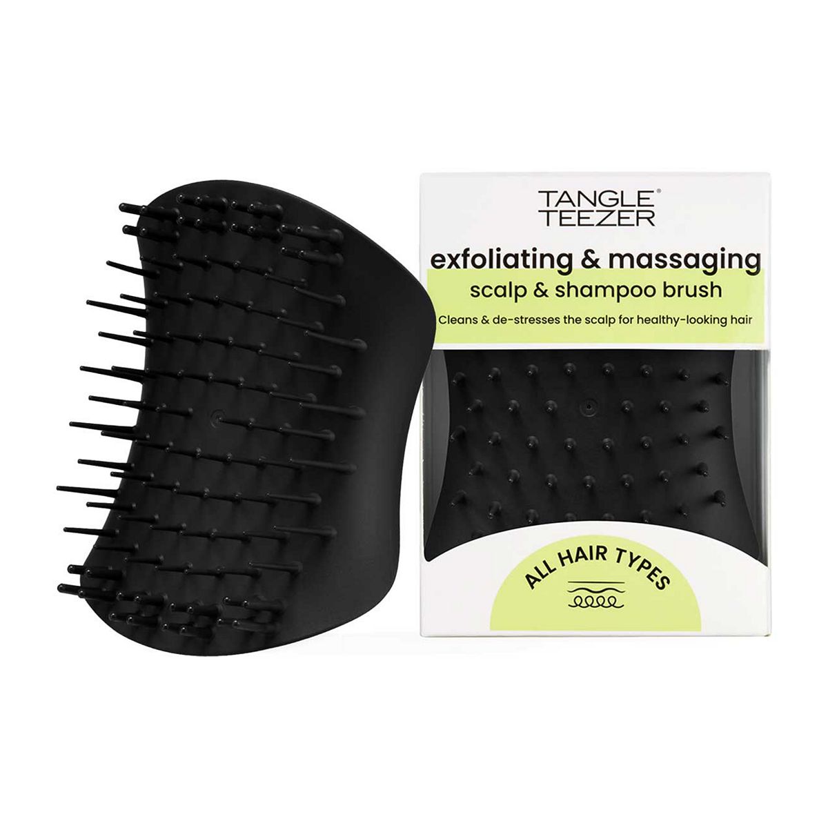 Tangle Teezer Scalp Exfoliator & Massager - Onyx Black