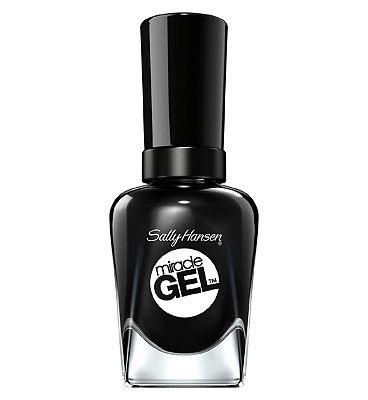Sally Hansen Miracle Gel Nail Polish - Blacky O - Black Nail Colour