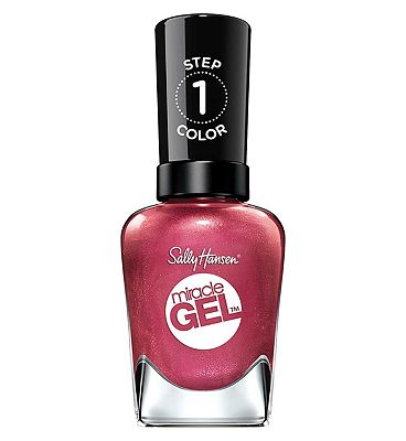 Sally Hansen Miracle Gel Nail Polish - Saturn It Up - Pink Shimmer Nail Colour