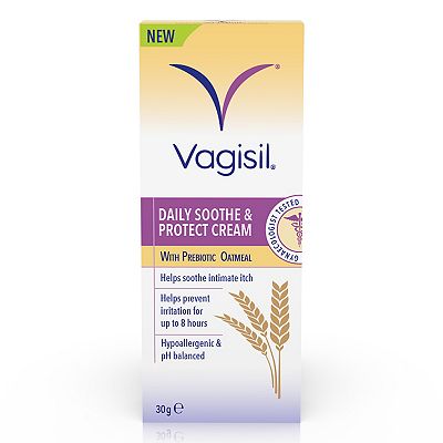 Vagisil Daily Soothe and Protect Cream with Prebiotic Oatmeal 30g