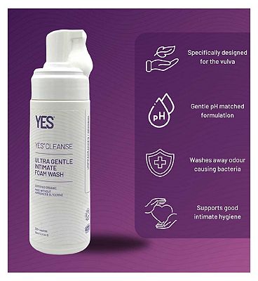 Click to view product details and reviews for Yes Cleanse Ultra Gentle Intimate Foam Wash.