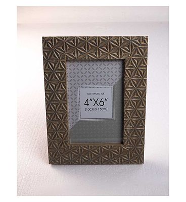 Light floral photo frame 6x4