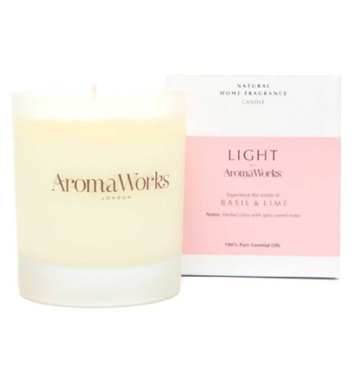 AromaWorks Basil and Lime Candle 30cl