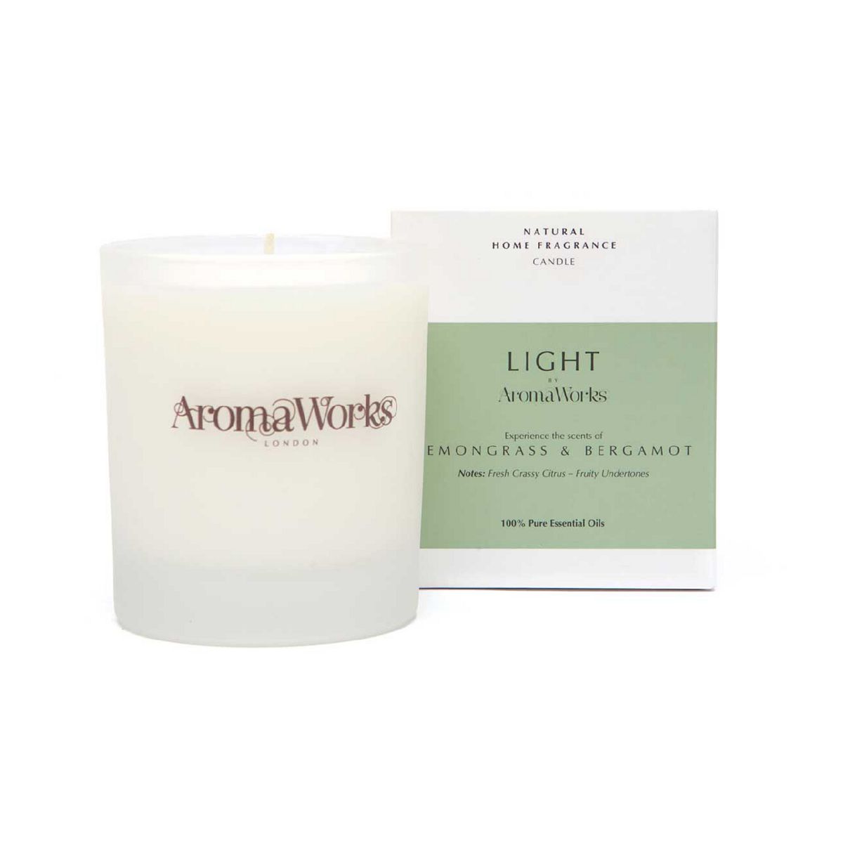 Aroma Works Aromaworks Lemongrass & Bergamot Candle 30Cl
