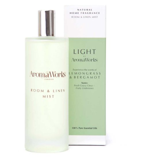 AromaWorks London Light Range - Lemongrass & Bergamot Room Mist