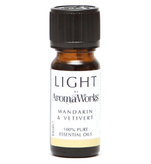 AromaWorks London Light Range - Mandarin and Vetivert 10ml Essential Oil