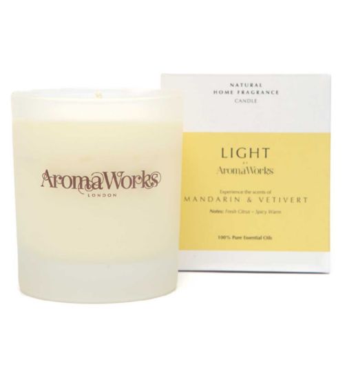 AromaWorks Mandarin & Vetivert Candle 30cl