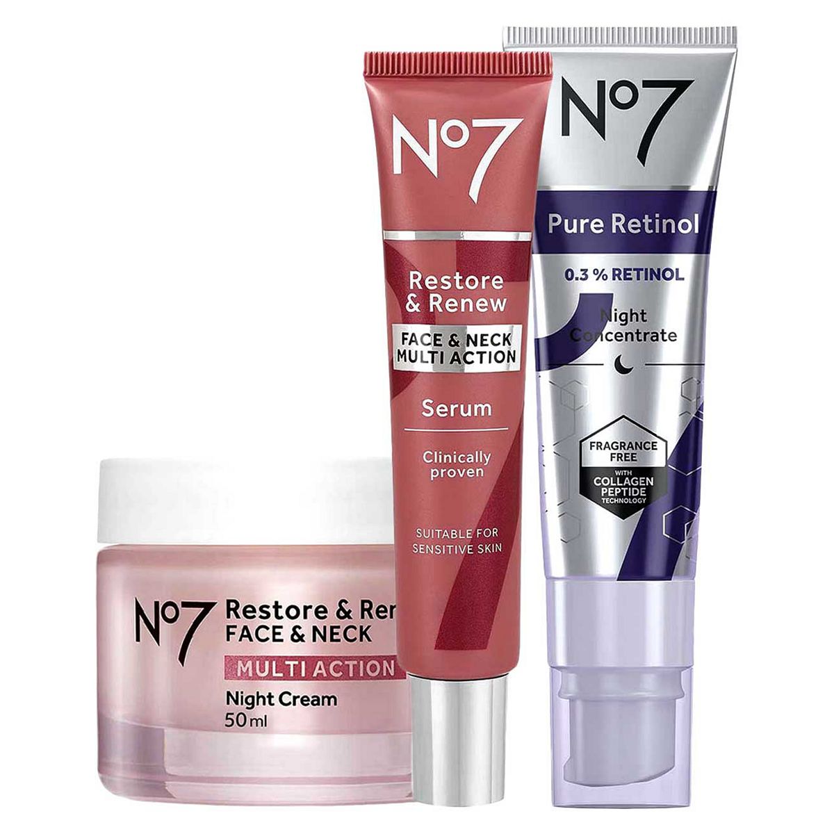 No7 Restore & Renew Multi Action Night Regime