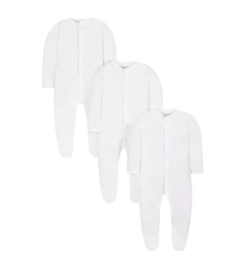 3 Pack Terry Sleepsuits