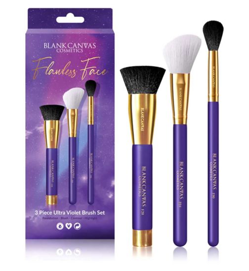 Blank Canvas 3 Piece Flawless Face Brush Set