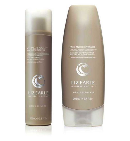 Liz Earle Men's Face & Body Wash 200ml;Liz Earle Mens Cleanse and Polish™ Hot Cloth Cleanser 100ml - cloth not included;Liz Earle Mens Face and Body Wash 200ml;Liz Earle Men’s Botanical Face & Body Duo;Liz Earle mens cleanse & polish 100ml