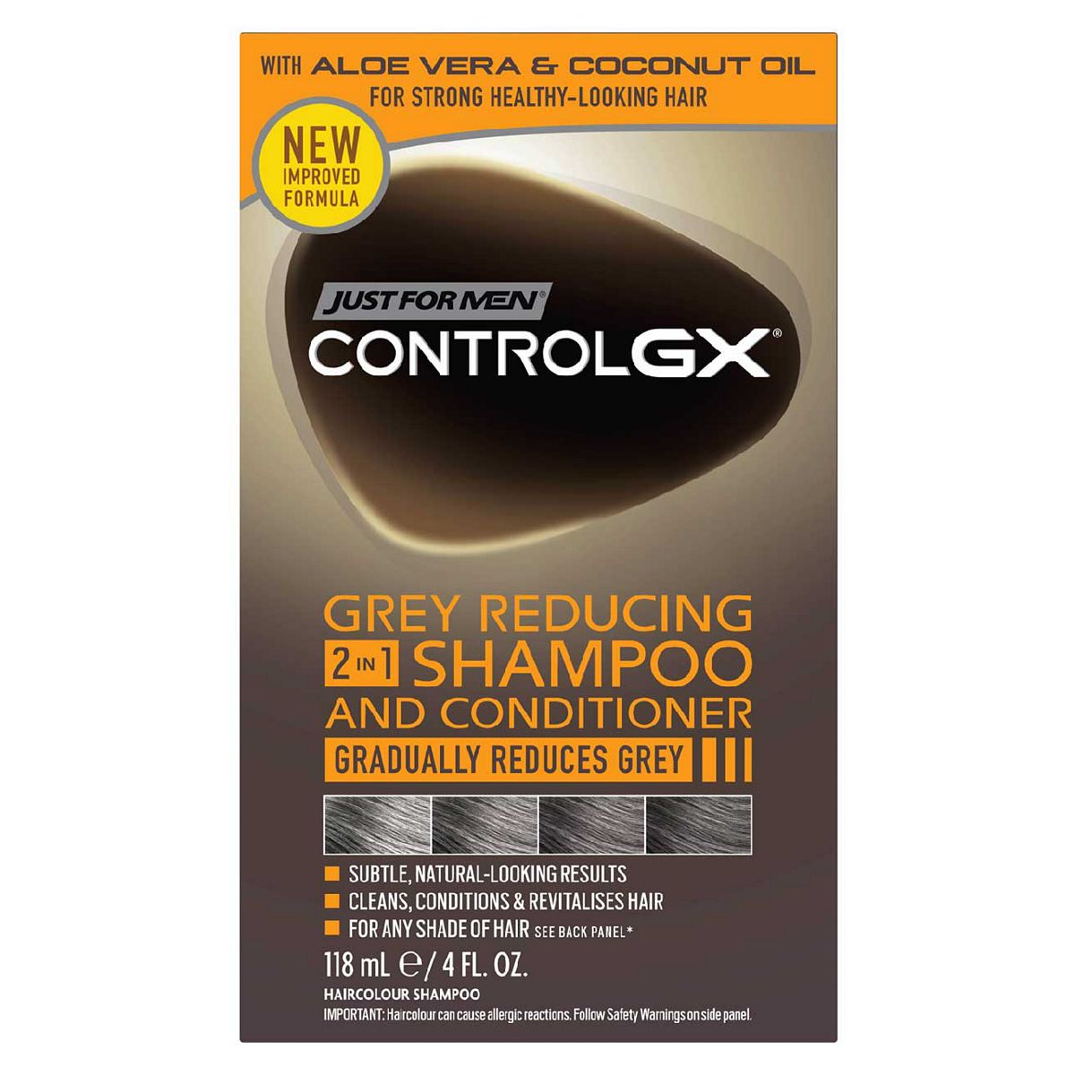 Just For Men Control Gx Grey Reduce Shampoo & Conditioner 118ml