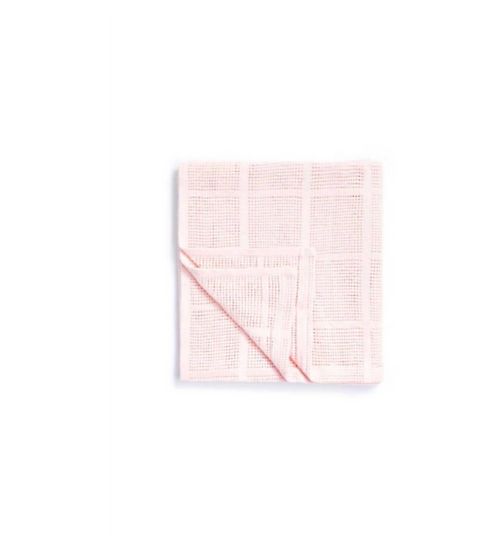 Mothercare Crib, Moses Basket and Pram Cellular Cotton Blanket- Pink