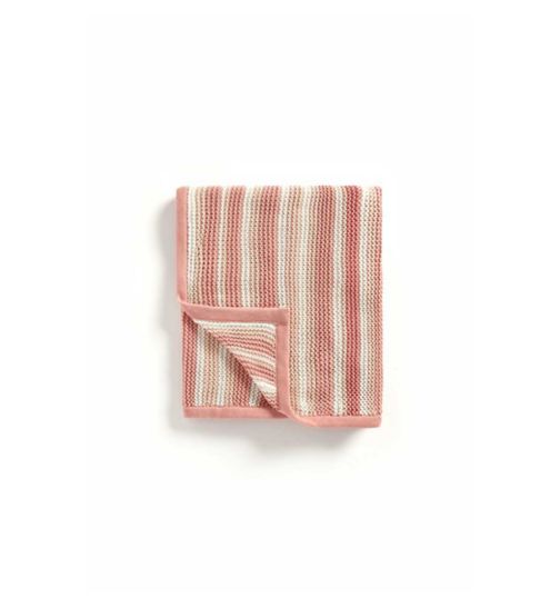 Mothercare Pink Knitted Blanket