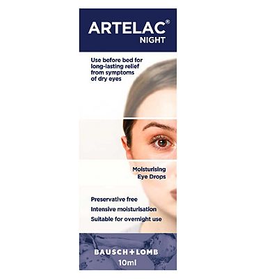 Artelac Night Long Lasting Overnight Dry Eye Relief Drops 10ml
