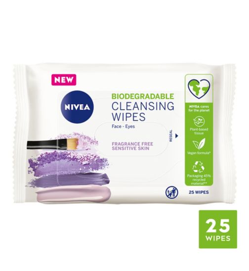 NIVEA Cleansing Face Wipes for Sensitive Skin 25pcs