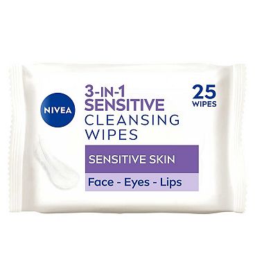 NIVEA Cleansing Face Wipes for Sensitive Skin 25pcs