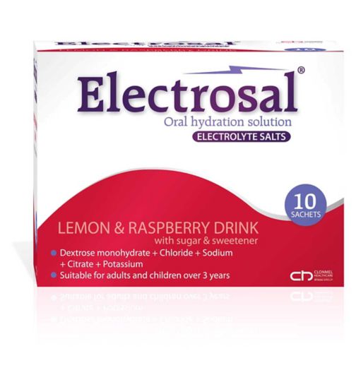 Electrosal Electrolyte Salts Lemon & Raspberry Drink - 10 Sachets