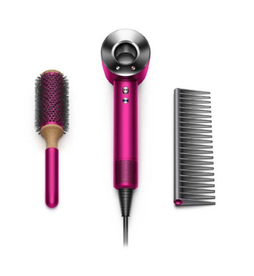 Dyson Supersonic™ hair dryer Special gift edition Fuchsia/Nickel with styling set