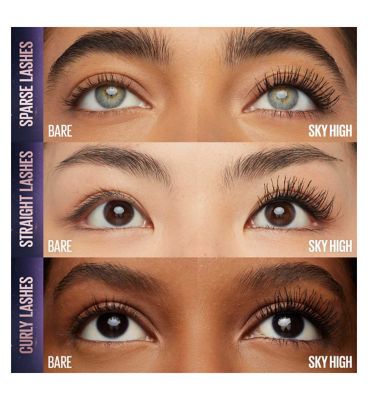 Maybelline Mascara, Lash Sensational Sky High, Lengthening, Waterproof Black, 7.2ml (7)