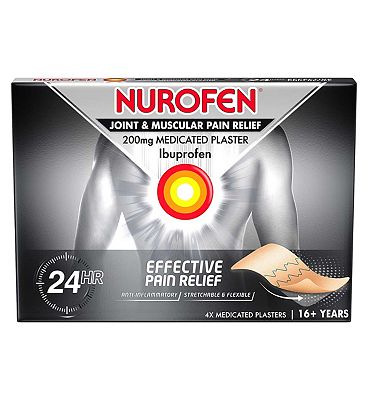 Nurofen Joint & Muscular Pain Relief 4 x Medicated Plaster 200mg