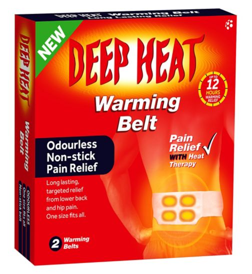 Deep Heat Warming Belt Long Lasing Pain Relief x2