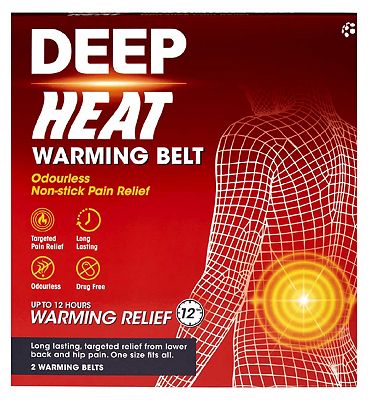 Deep Heat Warming Belt Long Lasing Pain Relief x2