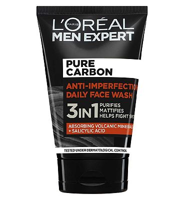 L'Oreal Men Expert Pure Carbon 3 in 1 Daily Face Wash 100ml