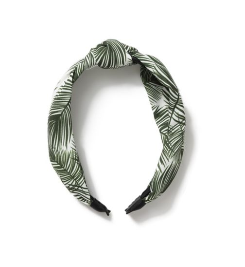 Ribbon & Asher Palm Leaf Print Knot Aliceband
