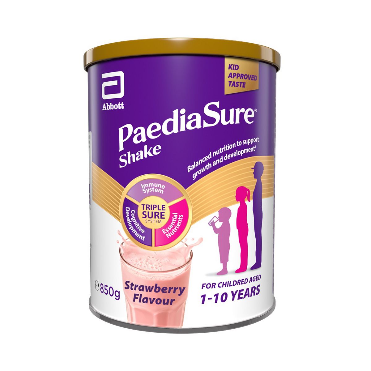 Paediasure Shake Nutritional Supplement Drink Strawberry 850G