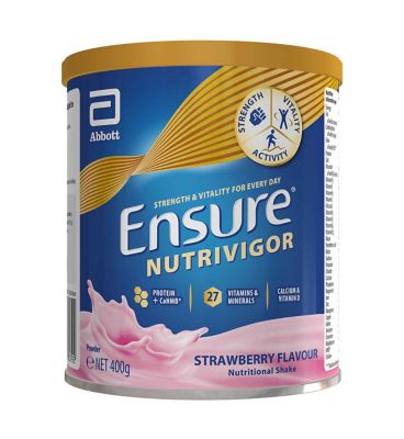 Ensure NutriVigor Shake Strawberry Flavour 400g Boots Ireland