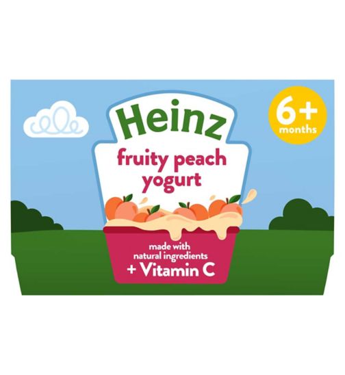 Heinz Fruit Medley Custard Pots Baby Food 6+ Months 4x 100g
