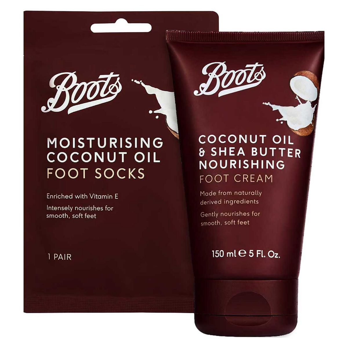 Boots Coconut Foot Cream And Mask Bundle