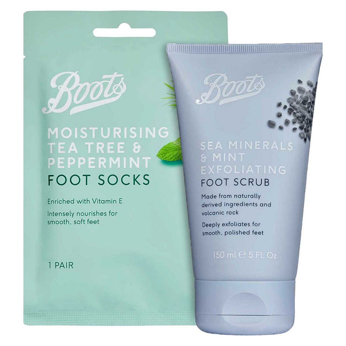 Boots Green Foot Cream And Mask Bundle