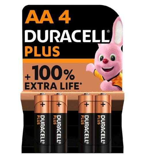 Duracell Plus batteries AA 4s