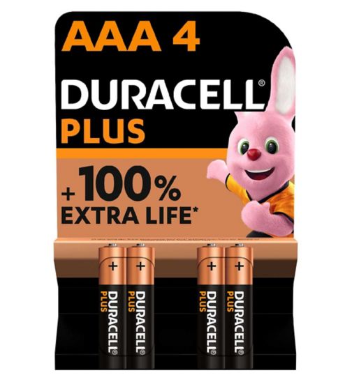 Duracell Plus batteries AAA 4s