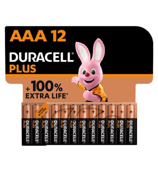 Duracell Plus batteries AAA 12s