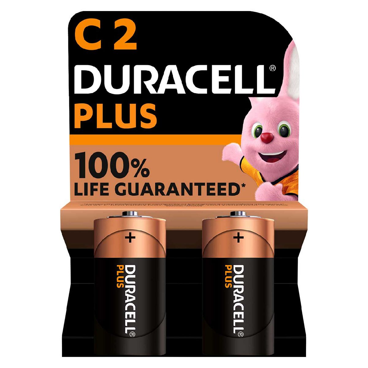 Duracell Plus 100% C 2 Pack