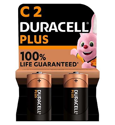 Duracell Plus 100% C 2pk