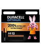 Duracell Optimum AA batteries 12s