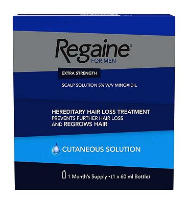 Regaine for Men Extra Strength Scalp Solution 5% W/V Minoxidil - 1 Month’s Supply