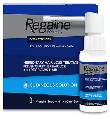 Regaine for Men Extra Strength Scalp Solution 5% W/V Minoxidil - 1 Month’s Supply