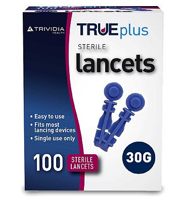 Trividia TRUEplus Lancets 30 Gauge - 100 Sterile Lancets