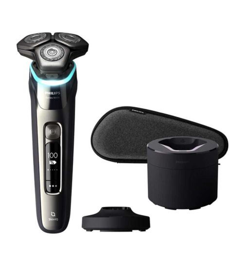 Philips Series 9000 Wet & Dry Electric Shaver with Quick Clean Pod S9987/55