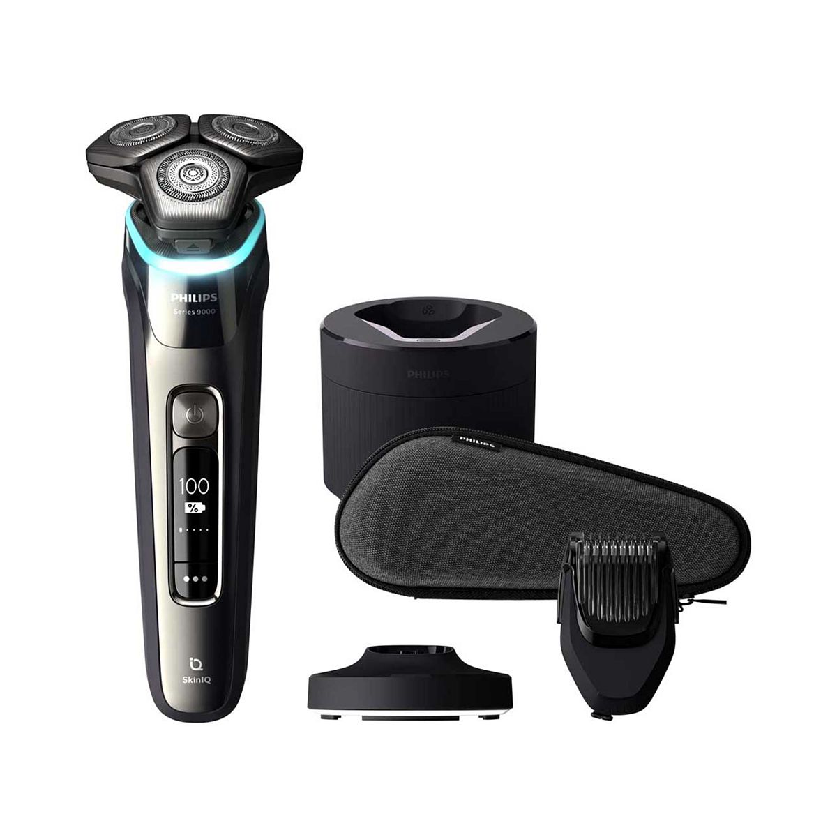 Philips Series 9000 Wet & Dry Electric Shaver With Beard Styler And Quick Clean Pod S9987/59
