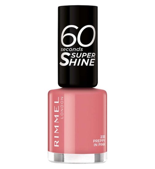 Rimmel 60 Seconds nail polish Preppy In Pink 8ml