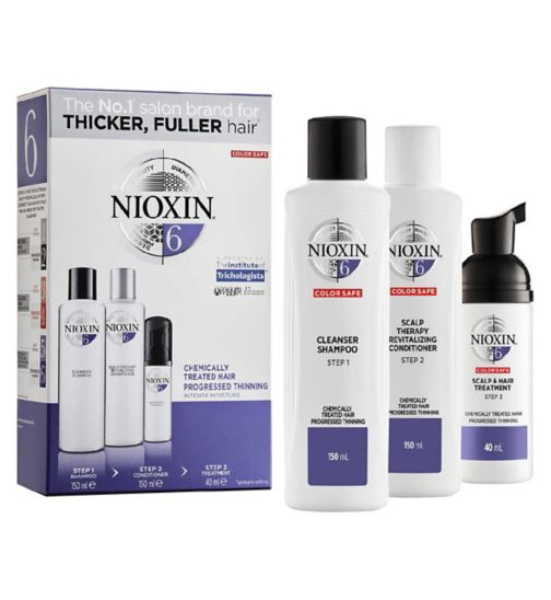 NIOXIN 3-Part System 6 Trial Kit for Chemically Treated Hair with Progressed Thinning