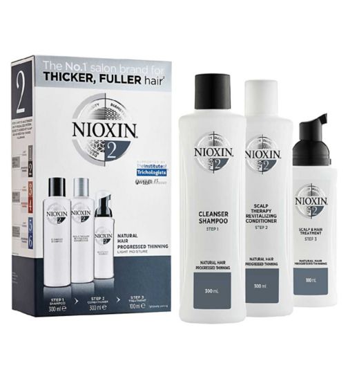 NIOXIN 3-part System 2 Loyalty Kit for Natural Hair with Progressed Thinning