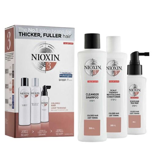 NIOXIN 3-part System 3 Loyalty Kit for Coloured Hair with Light Thinning
